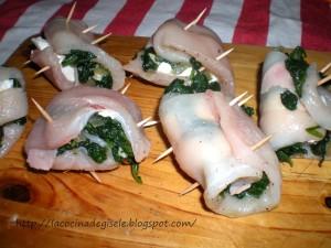 Involtini di pollo (rollitos de pollo)