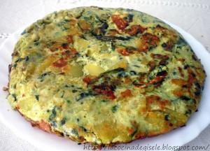 Tortilla de Espinacas con Papas