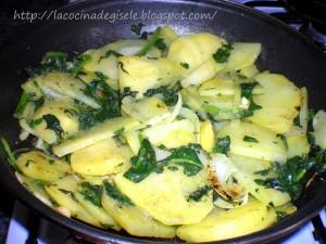 Tortilla de Espinacas con Papas