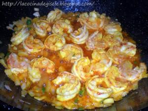 Pasta con Gambas (camarones)