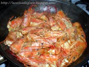 Pasta con Gambas (camarones)
