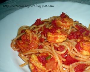 Pasta con Gambas (camarones)
