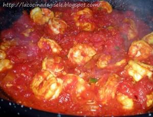 Pasta con Gambas (camarones)