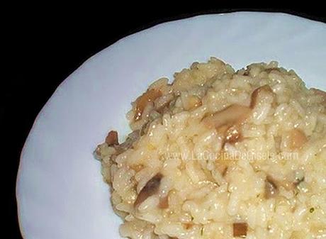 Risotto con champiñones