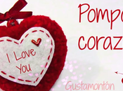 Como hacer pompón forma corazón para Valentin