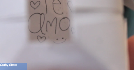 Una tarjeta original para San Valentin...Con un mensajito escondido!