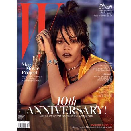 Rihanna portada de W Korea por su 10 Aniversario