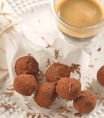 Trufas de chocolate y jengibre