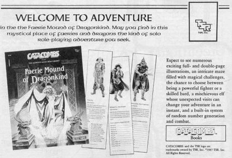 Catacombs Solo Quest,libro-juegos de AD&D y de Top Secret/S.I