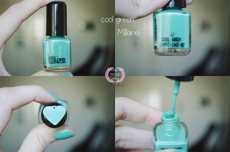 ♔ Manimonday - Un verde COOL / Nail Art ❀