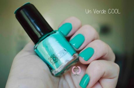 ♔ Manimonday - Un verde COOL / Nail Art ❀