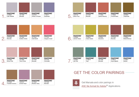 MÁXIMA DE HOLANDA DE MARSALA PANTONE