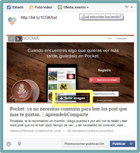 Optimiza las imágenes para publicaciones en Facebook. Optimiza las imágenes para publicaciones en Facebook.