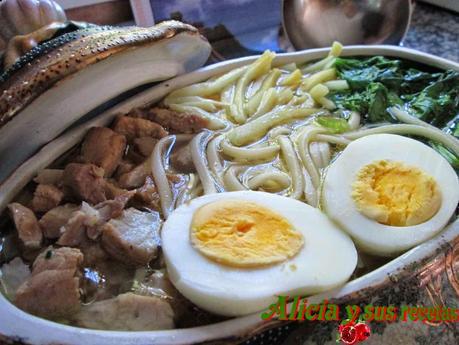 RAMEN CON FIDEOS UDON JAPONESES