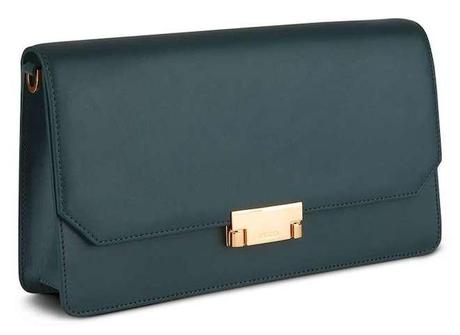 ecco bolso clutch verde