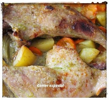 Pollo asado al horno