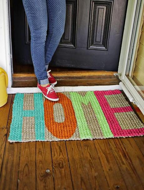 DIY: Hazte tu propio felpudo para la entrada de casa