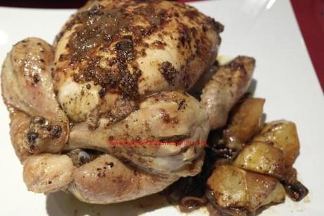 pollo y2 Pollo asado con mostaza Antigua.