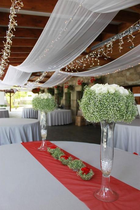 Decoración de bodas iluminación y telas