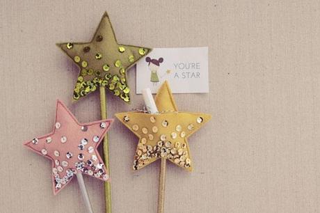 DIY: Varita mágica con forma de estrella