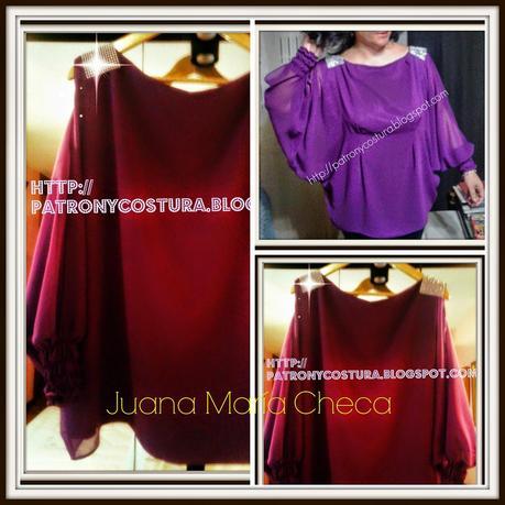 diy-blusa manga murciélago-confección- cosemos juntas diciembre