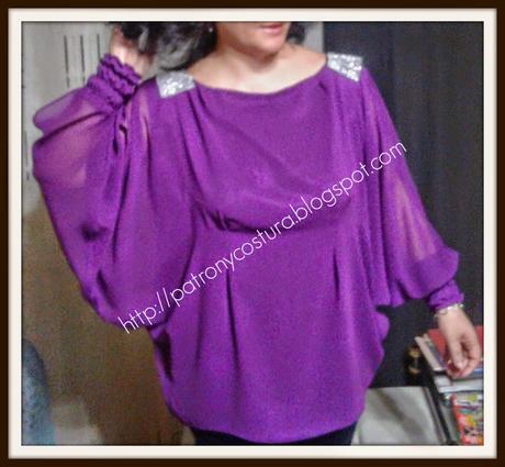 diy-blusa manga murciélago-confección- cosemos juntas diciembre