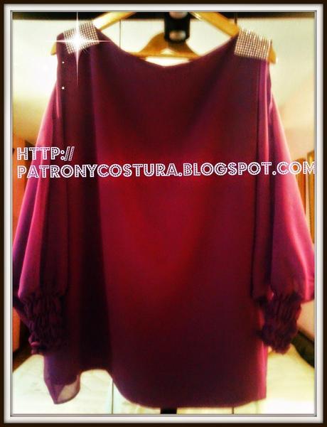 diy-blusa manga murciélago-confección- cosemos juntas diciembre