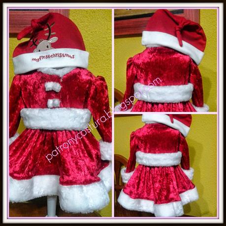 vestido Santa Claus bebé -tema 71