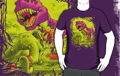 Bloody Extinction of Purple T Rex Dinosaur