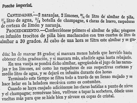 PONCHE IMPERIAL RETO DE LA MARQUESA DE PARABERES