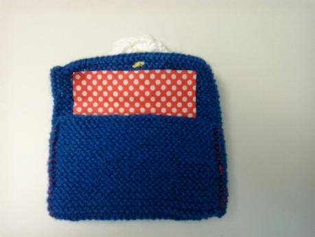 Mini monedero de punto