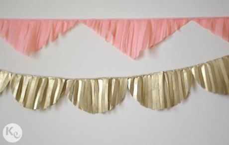 DIY. fringe garland