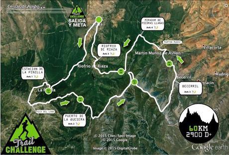 Track riaza trail challenge 2015 60km Track riaza trail challenge 2015 60km