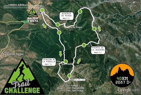 Track riaza trail challenge 2015 40km