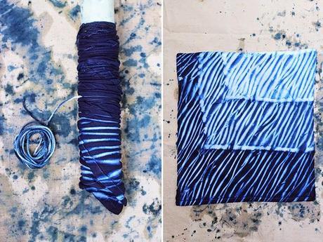 Estampados étnicos tendencia 2015 DIY Shibori