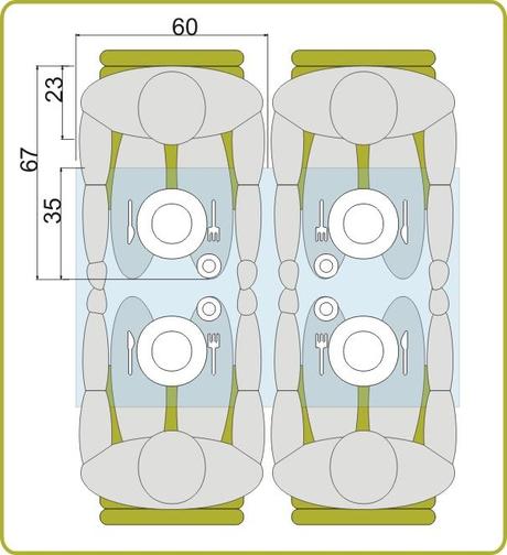 Cuales son las medidas MÍNIMAS para una mesa de comedor de 4 personas mesa de comedor piso pequeño