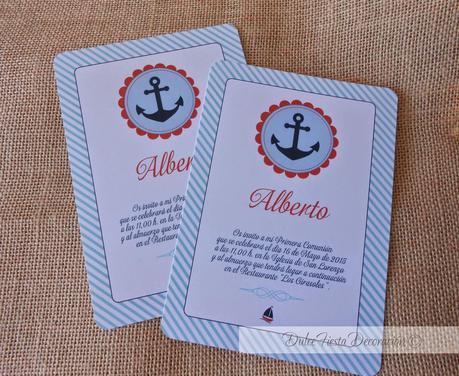 Decoración personalizada Comunión Marinero Decoración personalizada Comunión Marinero