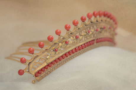 Tiara para novia de Vintage López-Linares