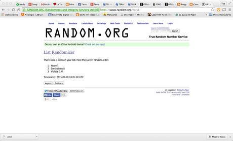 Ganadora del concurso del libro Amante Oscuro