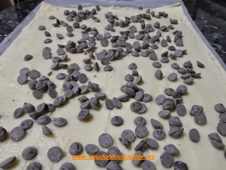 Palmeritas de crema y chocolate