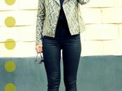 Colorblock Perfecto Serpiente-Colorblock Snake Print Jacket