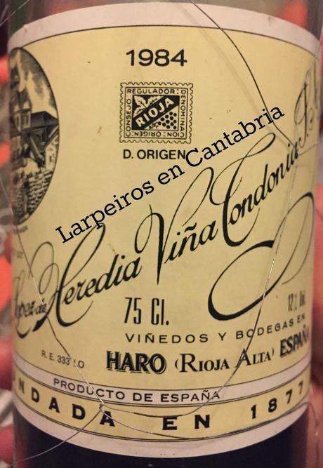 Vino Blanco Viña Tondonia de 1984: Gracias Vino-Vintage