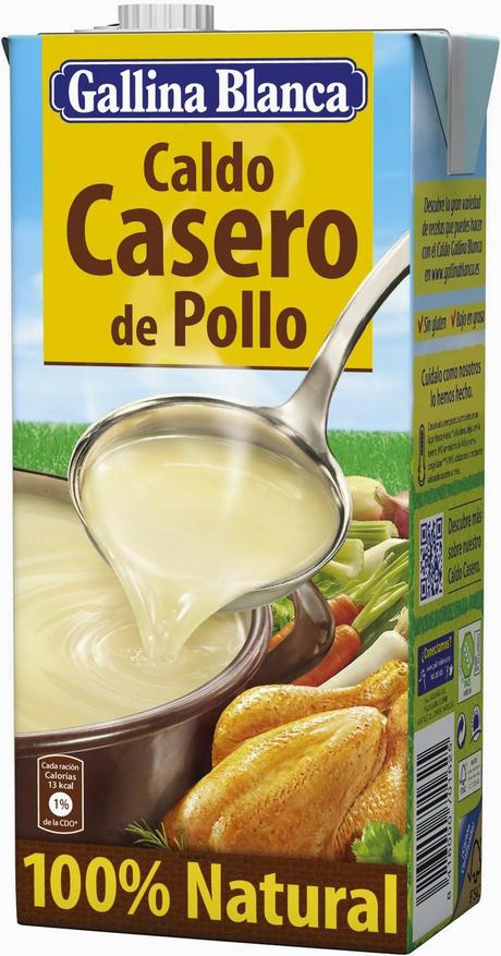 REVISANDO ETIQUETAS: CALDO COMERCIAL DE POLLO GALLINA BLANCA