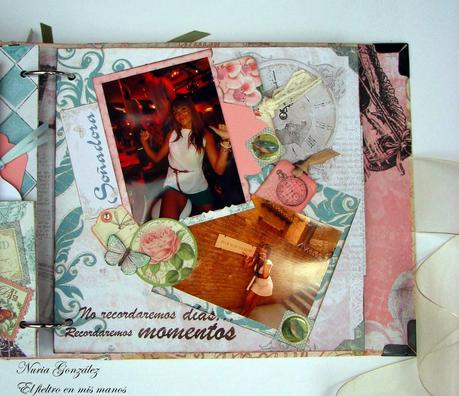 Álbum de Scrapbook para una despedida de soltera