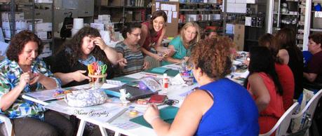 1º taller de Scrapbook en la papelería Doema,Mairena del Alcor