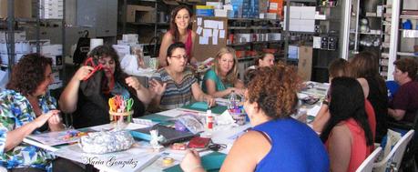 1º taller de Scrapbook en la papelería Doema,Mairena del Alcor