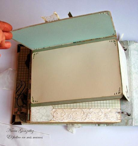 Álbum de bebe de scrapbook...esperando a Joel