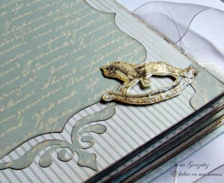 Álbum de bebe de scrapbook...esperando a Joel