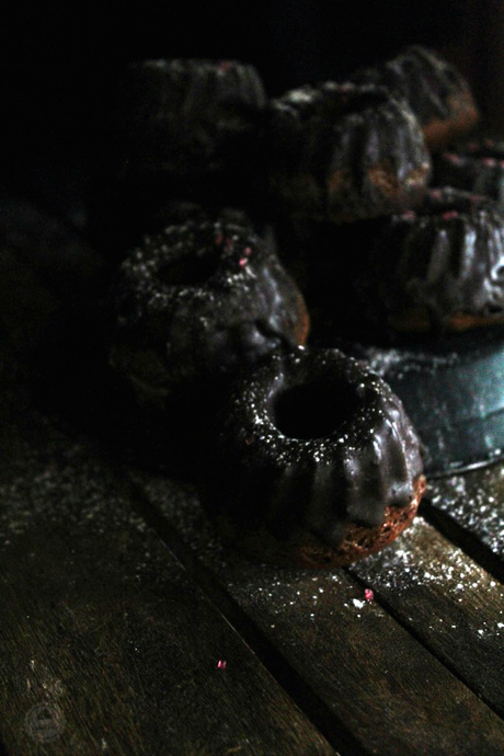 Spicy Chocolate Mini Bundt Cake #BundtBakers