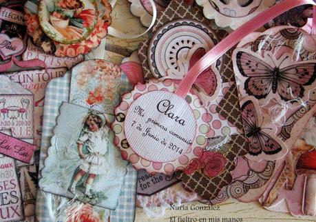 Recuerdos de comunión,puntos de libro de Scrapbook